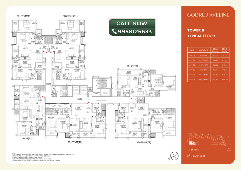 Godrej aveline floor plan tower