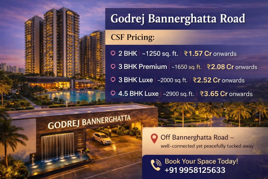 Godrej bannerghatta new launch photos bangalore