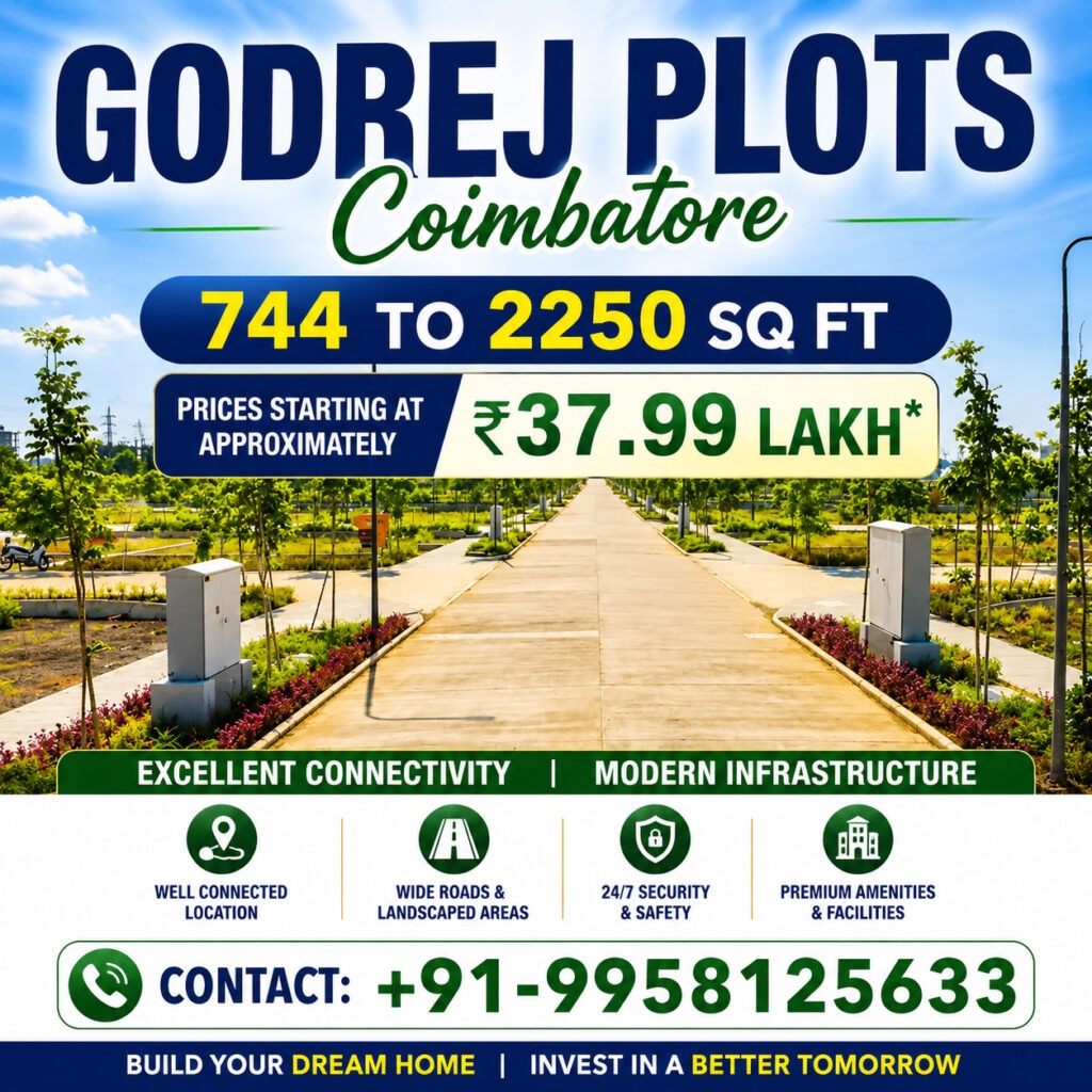 Godrej coimbatore plots photos new